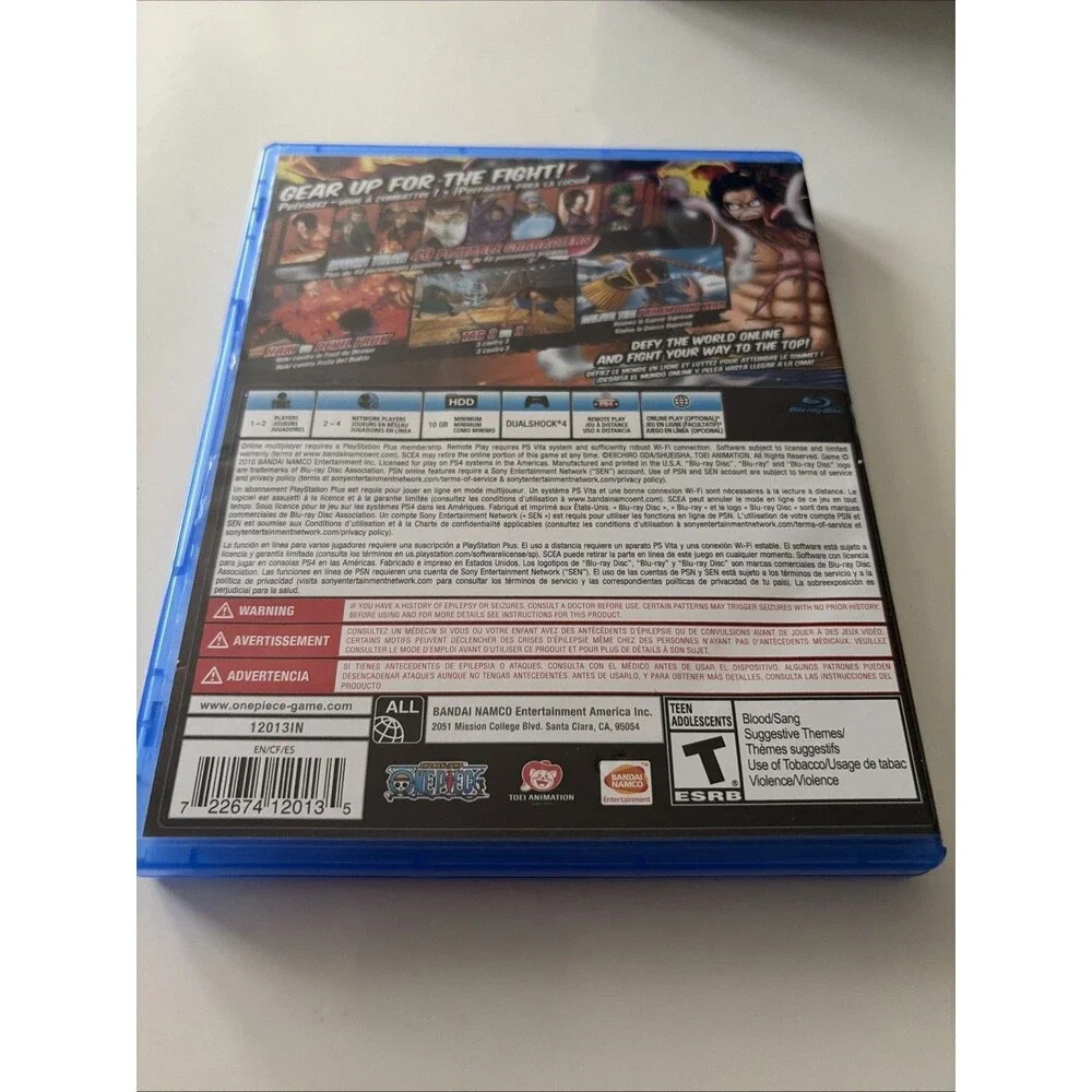 One Piece Burning Blood (Sony PlayStation 4, 2016)